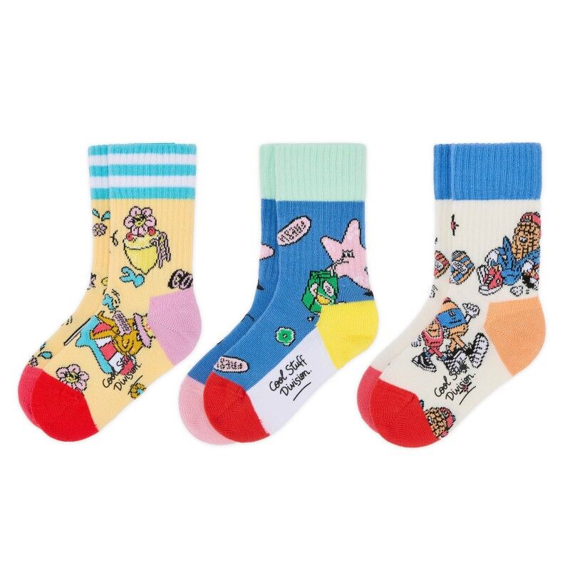 Hello Hossy Pack (3 sets) - Summer Squad - Socks - Kid's | Hardloop