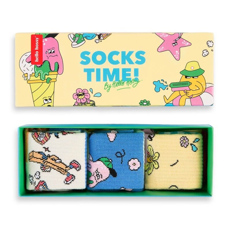 Hello Hossy Pack (3 sets) - Summer Squad - Chaussettes enfant | Hardloop