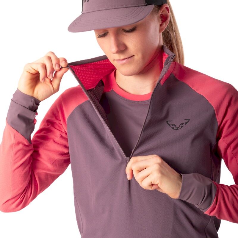 Dynafit Alpine L/S 1/2 Zip Tee W - Maillot thermique femme | Hardloop