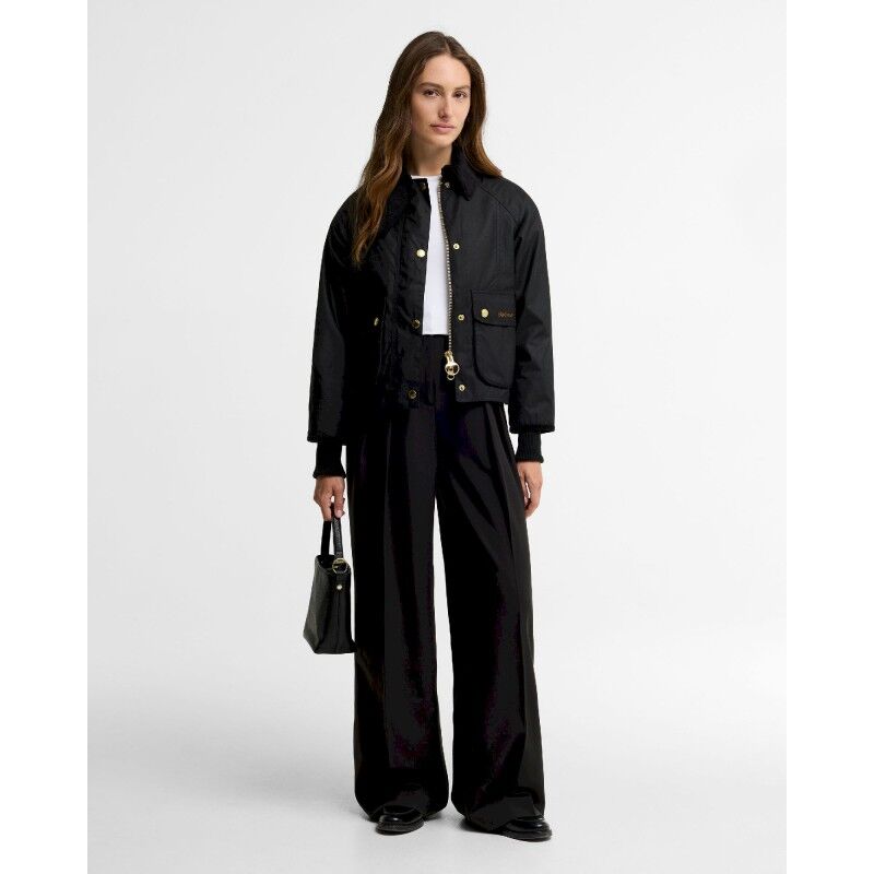 Barbour Cropped Beadnell Wax - Kurtka przeciwdeszczowa damska | Hardloop