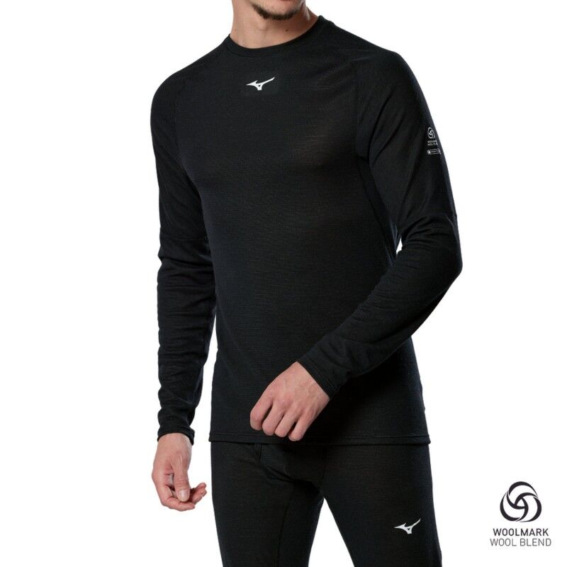 Mizuno PREM Merino Wool Crew Neck - Roupa interior térmica homem | Hardloop