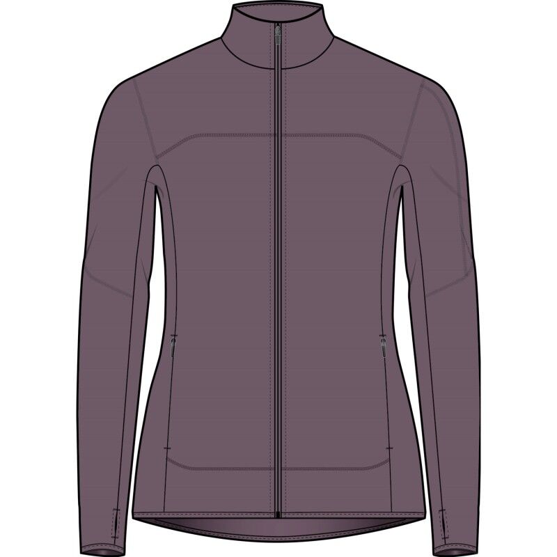 Women Merino Blend 300 RealFleece™ Descender LS Zip - Polaire en laine mérinos femme