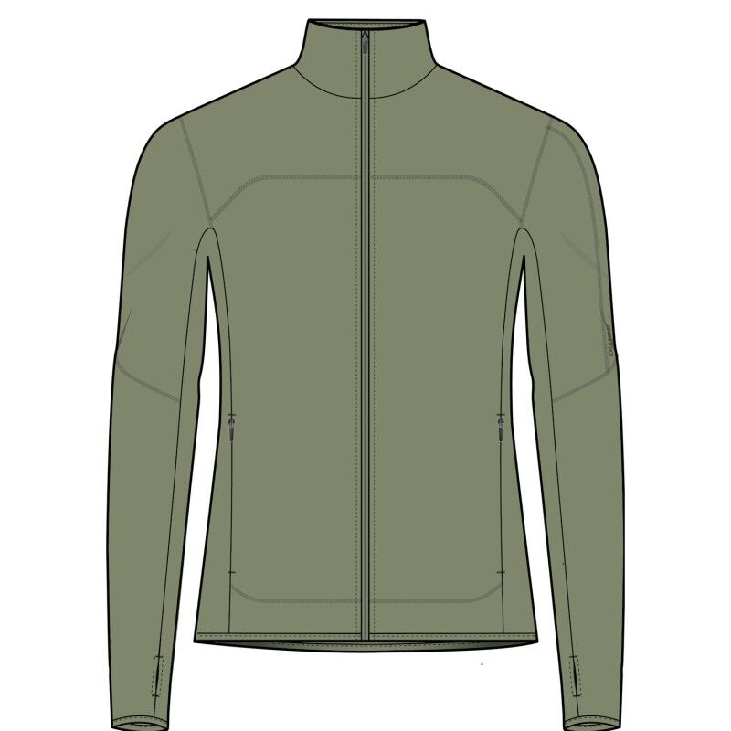Men Merino Blend 300 RealFleece™ Descender LS Zip - Polaire en laine mérinos homme