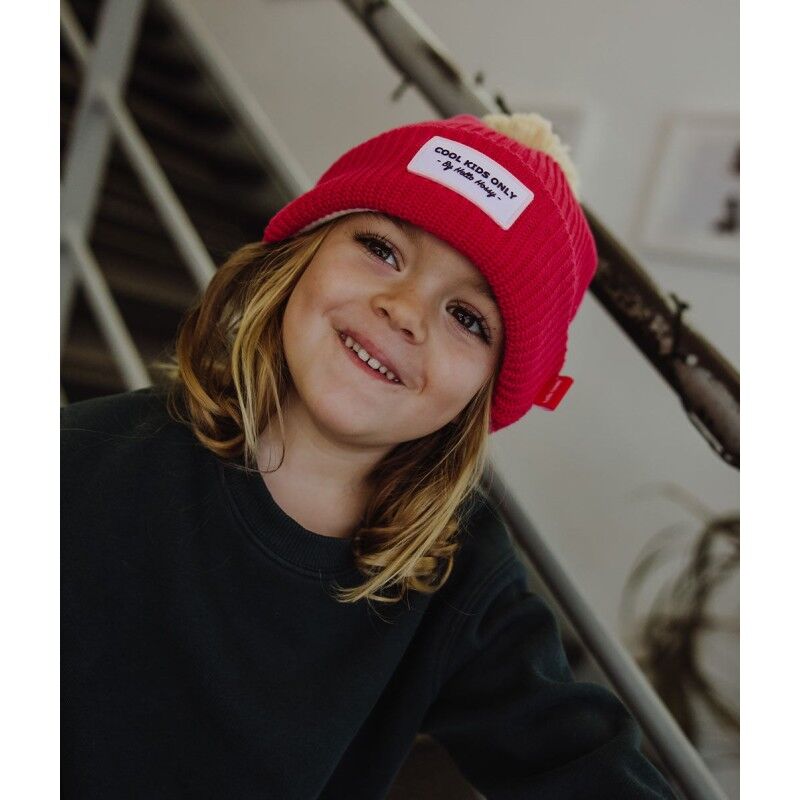 Hello Hossy Color Block Framboise - Bonnet enfant | Hardloop