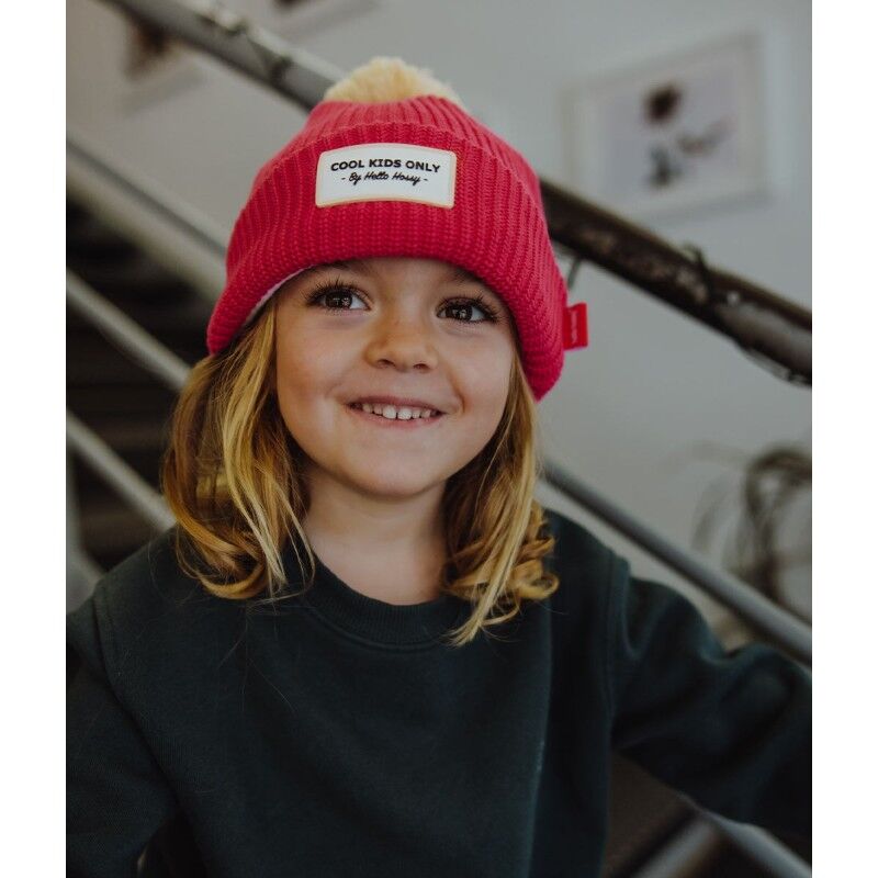 Hello Hossy Color Block Framboise - Bonnet enfant | Hardloop