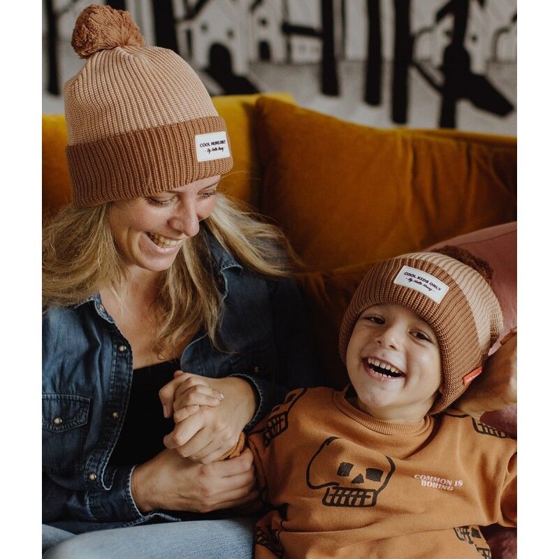 Hello Hossy Color Block Coffee - Bonnet enfant | Hardloop