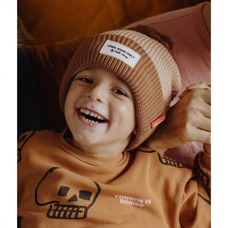 Hello Hossy Color Block Coffee - Berretto - Bambino | Hardloop