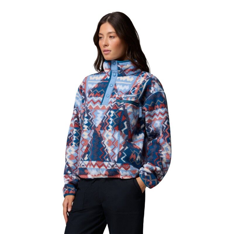 Helvetia II Printed Cropped Half Snap - Polaire femme