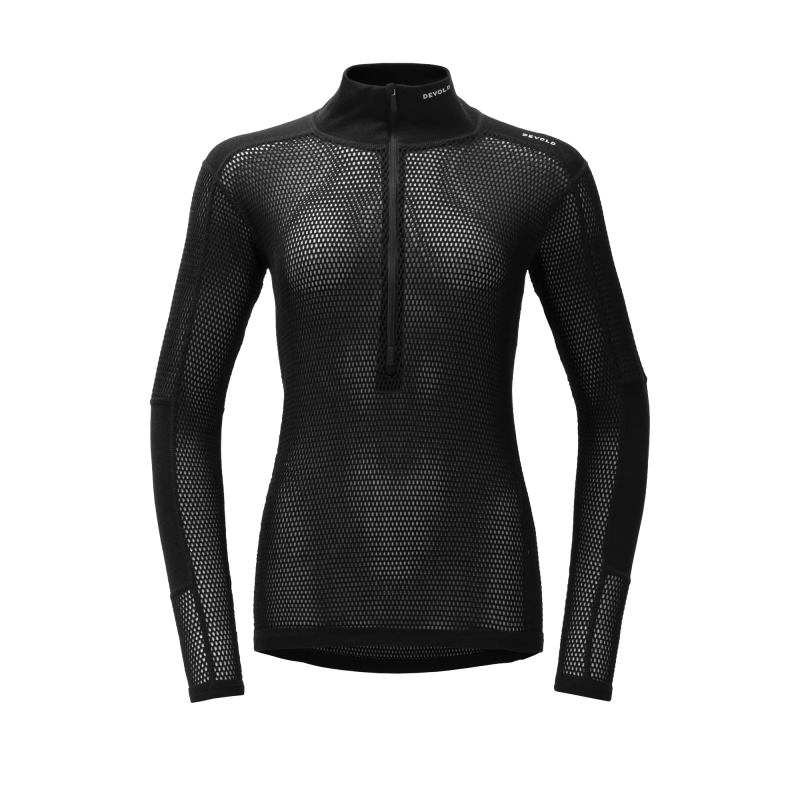 Devold Wool Mesh Pro Zip Neck - Merino Wollen Shirt - Dames | Hardloop