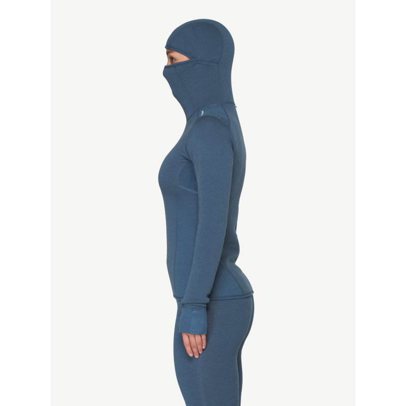 Devold Reverso Merino Hoodie - Merino Wollen Shirt - Dames | Hardloop