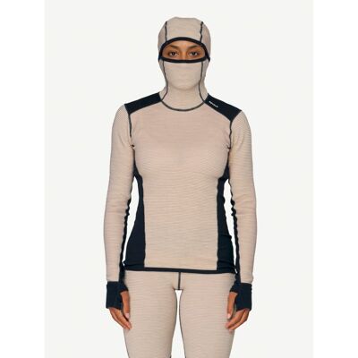 Reverso Merino Hoodie - Swetry z wełny merynosa damski