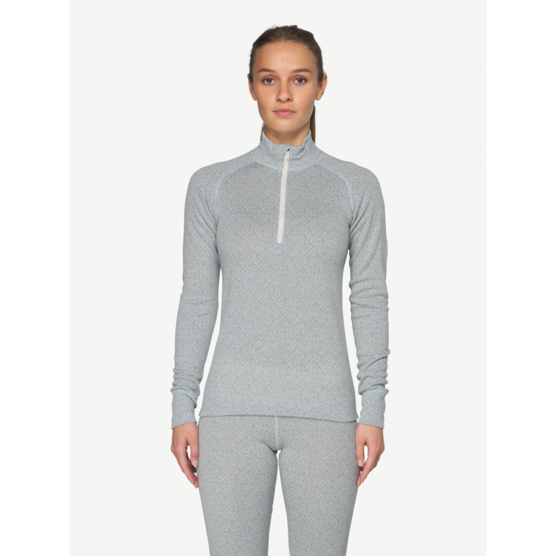 Devold Signature Silk 230 Zip - Merino Wollen Shirt - Dames | Hardloop
