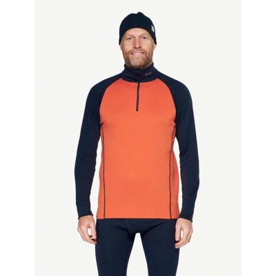 Duo Active Merino 205 Z.Neck - Merino Wool Jersey - Men's