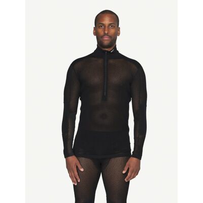 Wool Mesh Pro Zip Neck - Merinouldtrøj - Herrer