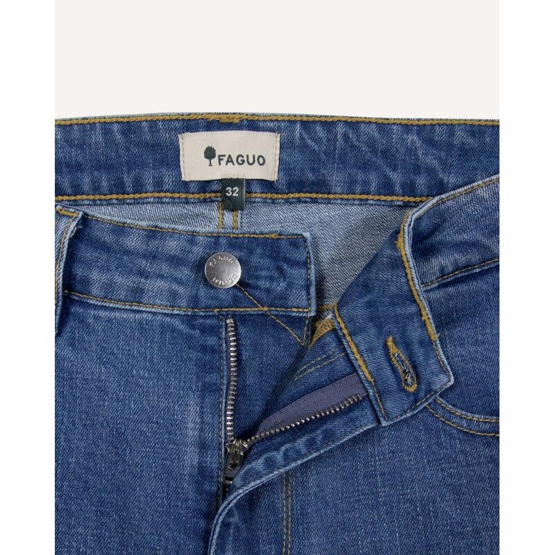 Faguo Denim Slim - Broek - Heren | Hardloop