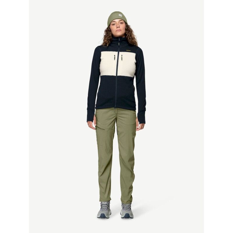 Devold Egga Grid Merino Jacket - Merino Fleecejacke - Damen | Hardloop