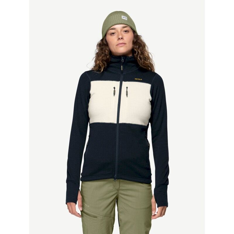 Egga Grid Merino Jacket - Polaire en laine mérinos femme