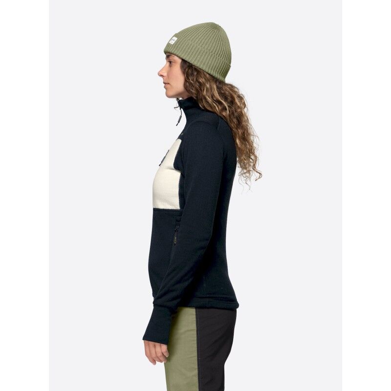 Devold Egga Grid Merino Jacket - Polaire en laine mérinos femme | Hardloop