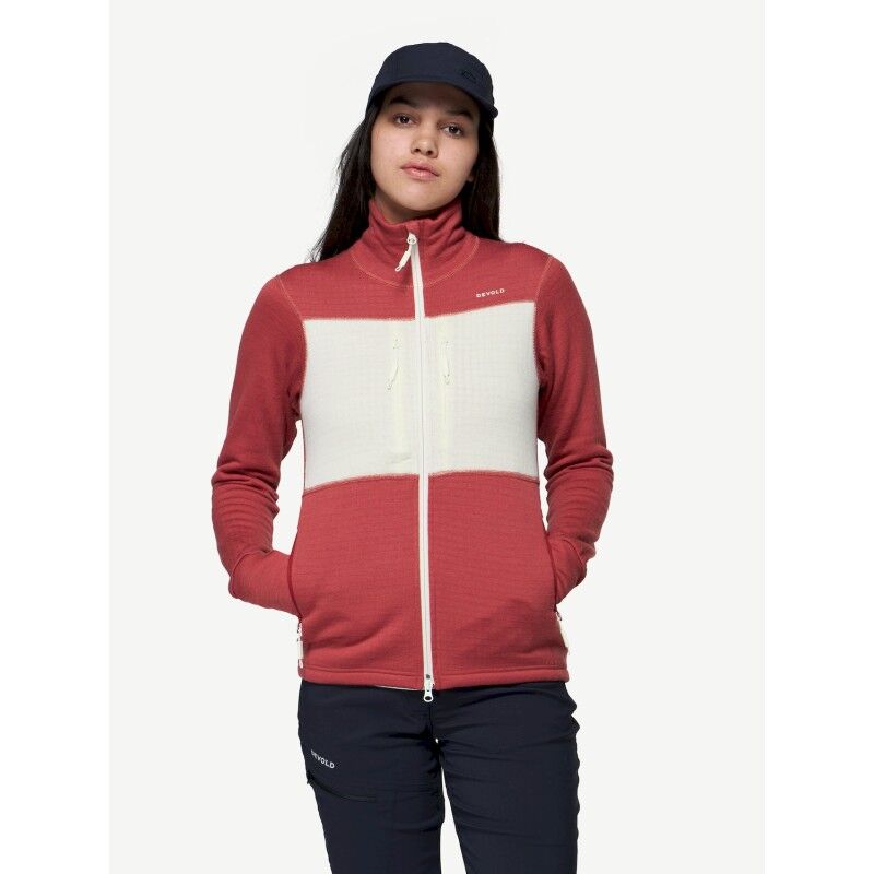 Egga Grid Merino Jacket - Merino Fleece jacket - Women's