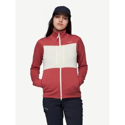 Egga Grid Merino Jacket - Polar z wełny Merino® damski
