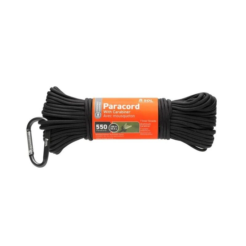 550 Paracord 100Ft w/ Carabiner