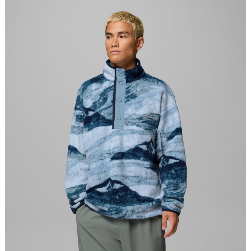 Helvetia II Printed Half Snap Fleece - Polaire homme