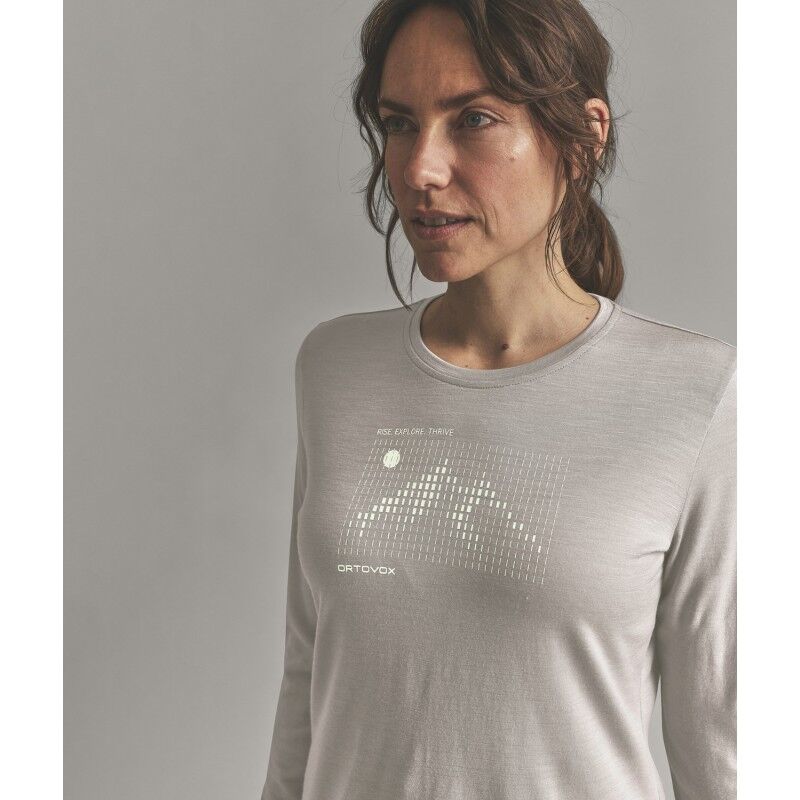 Ortovox 185 Merino Sunrise Ls W - T-shirt en laine mérinos femme | Hardloop