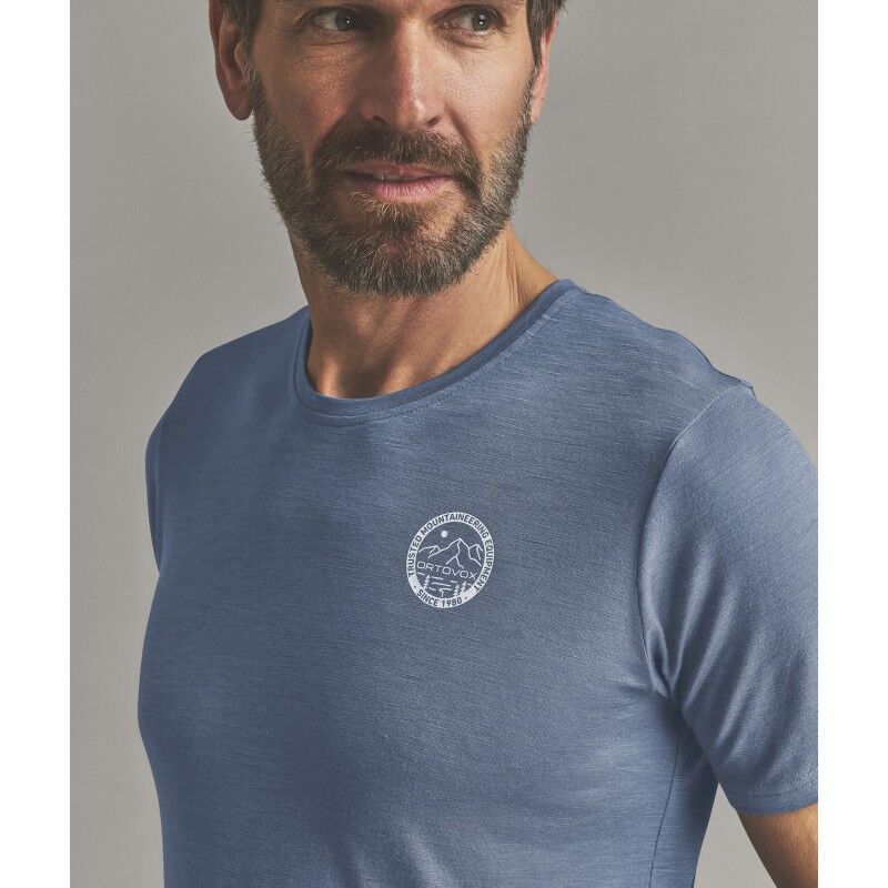 Ortovox 185 Merino Mtn Badge Ts M - Camiseta de lã merino homem | Hardloop