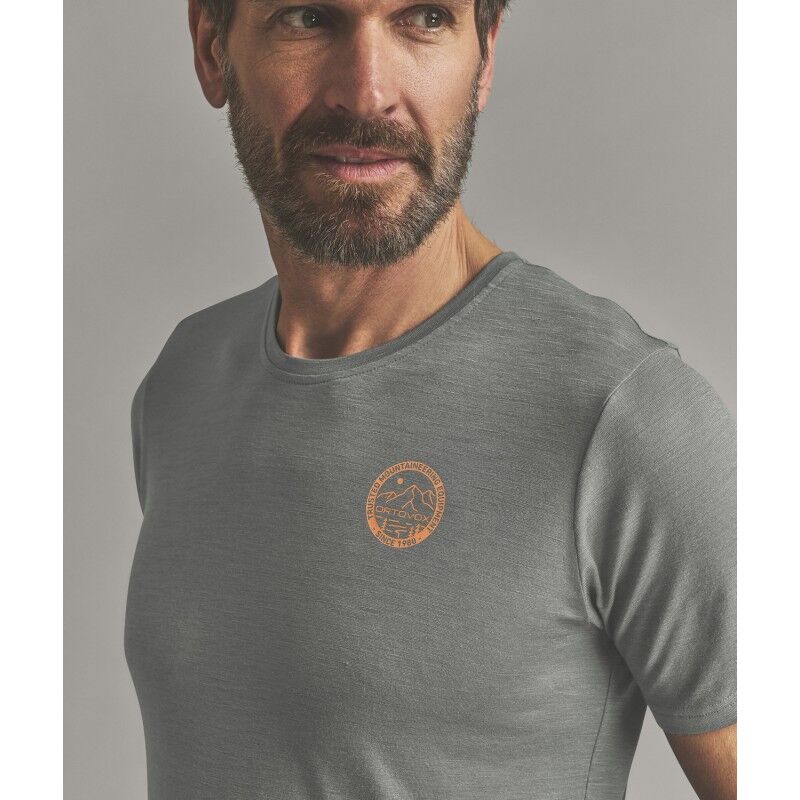 Ortovox 185 Merino Mtn Badge Ts M - Merino-t-paidat - Miehet | Hardloop