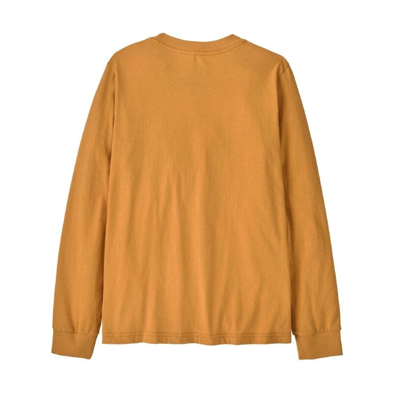 Patagonia Kid's Long-Sleeved P-6 Logo T-Shirt - T-shirt - Kid's | Hardloop