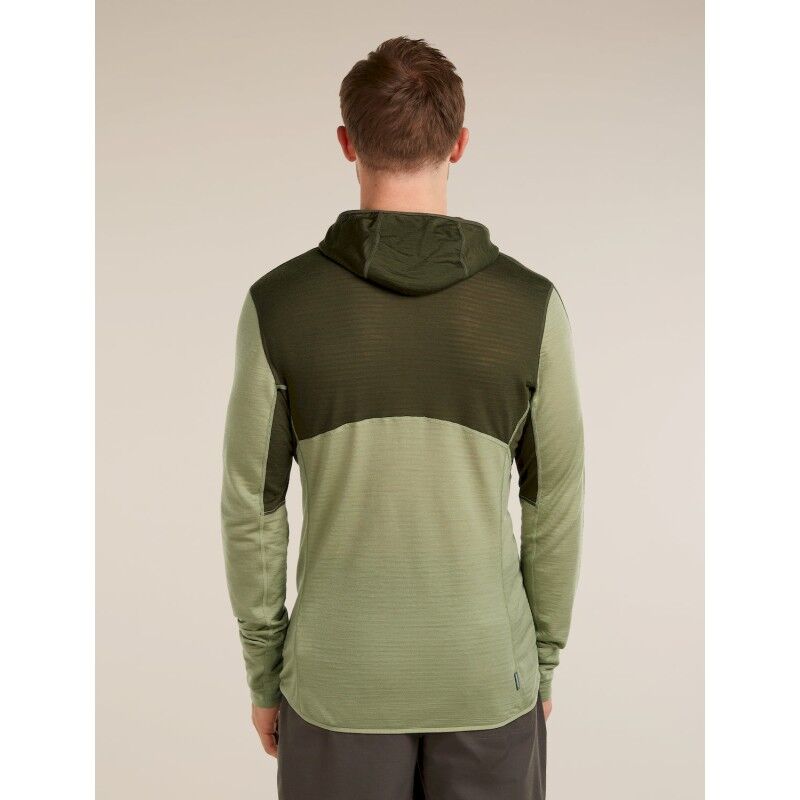 icebreaker 200 RealFleece Descender LS Zip Hoodie - Merino Fleecejacke - Herren | Hardloop