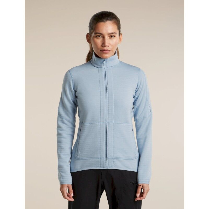 400 RealFleece Descender LS Zip - Merino Fleecetakki - Naiset