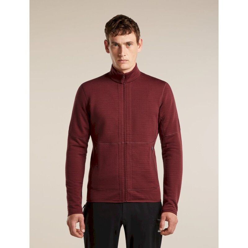 400 RealFleece Descender LS Zip - Polaire en laine mérinos homme