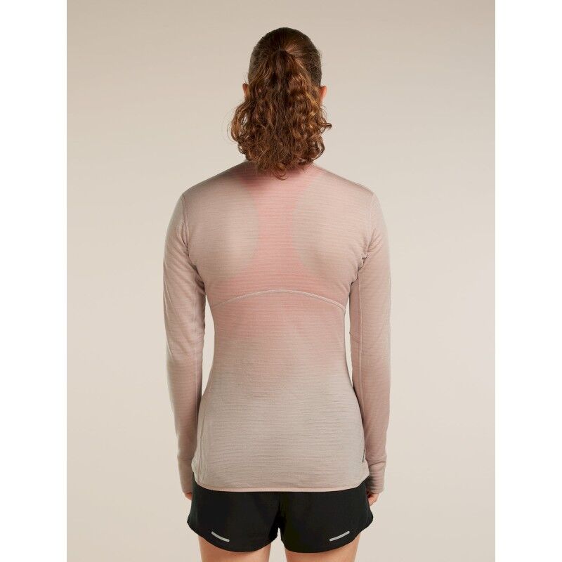 icebreaker 200 Realfleece Descender LS Half Zip - Merino Fleecejacke - Damen | Hardloop