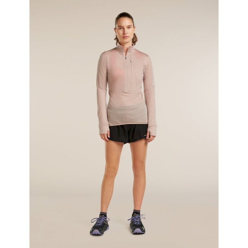 icebreaker 200 Realfleece Descender LS Half Zip - Merino Fleecejacke - Damen | Hardloop