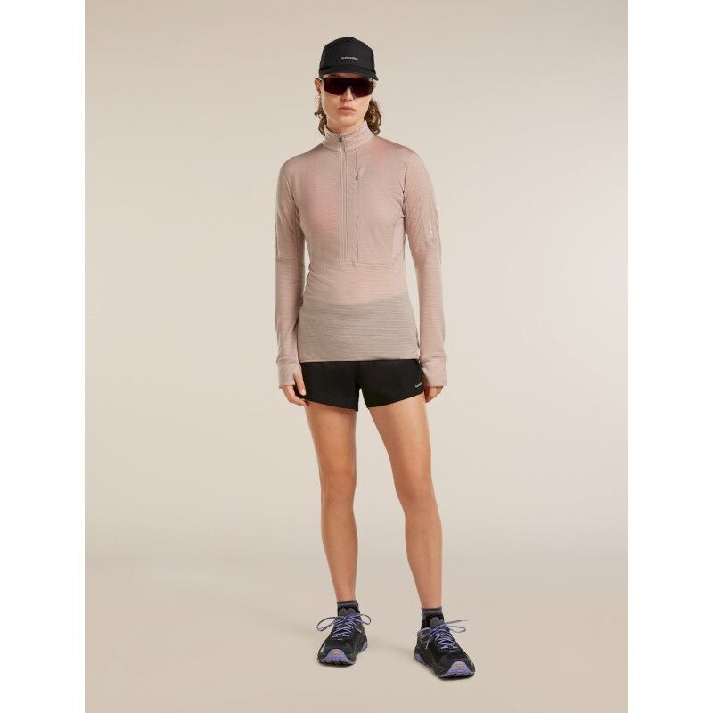 icebreaker 200 Realfleece Descender LS Half Zip - Merino Fleecejacke - Damen | Hardloop