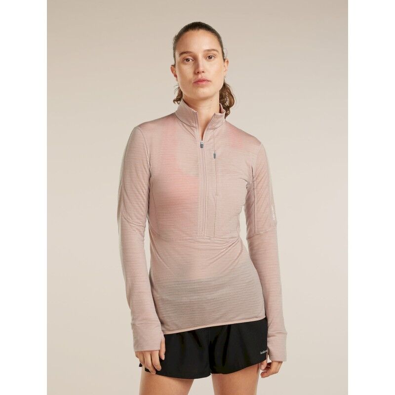 icebreaker 200 Realfleece Descender LS Half Zip - Merino Fleecejacke - Damen | Hardloop