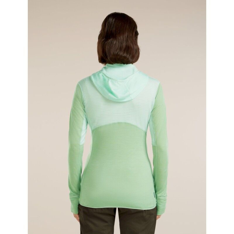 icebreaker 200 RealFleece Descender LS Zip Hoodie - Giacca in pile di merino - Donna | Hardloop