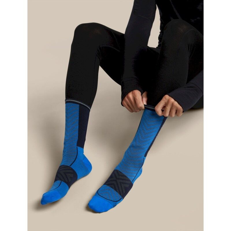Icebreaker Run+ Ultralight Crew - Merinosokker - Herrer | Hardloop