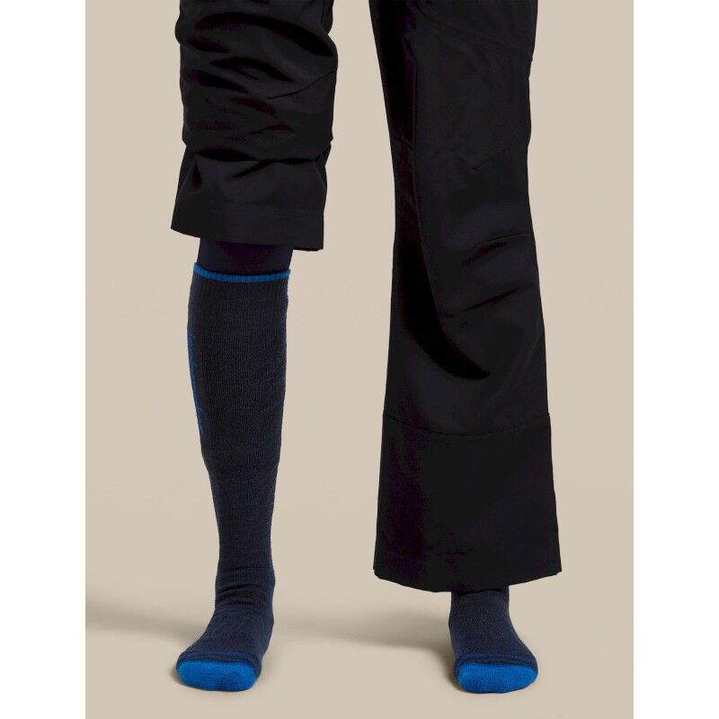 icebreaker Ski+ Medium OTC Mountain Contour - Merinosokker - Damer | Hardloop