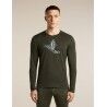 icebreaker Men Merino 200 Oasis LS Crewe Skiing Yeti - Merino Wool Jersey - Men's | Hardloop