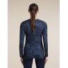 icebreaker Women Merino 200 Oasis LS Crewe Moss Bloom AOP - Merino Wool Jersey - Women's | Hardloop