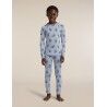 icebreaker Kids Merino 200 Oasis Leggings Bear Tour AOP - Merino wool Thermal Tight  - Kid's | Hardloop