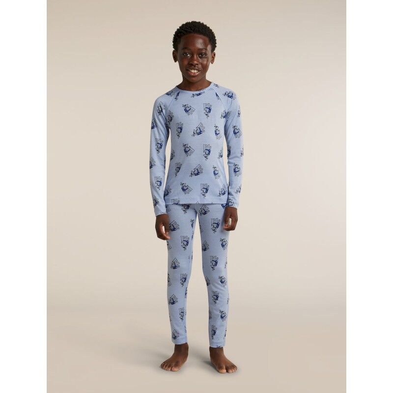 icebreaker Kids Merino 200 Oasis LS Crewe Bear Tour AOP - Merino Wool Jersey  - Kid's | Hardloop