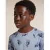 icebreaker Kids Merino 200 Oasis LS Crewe Bear Tour AOP - Maillot thermique laine mérinos enfant | Hardloop
