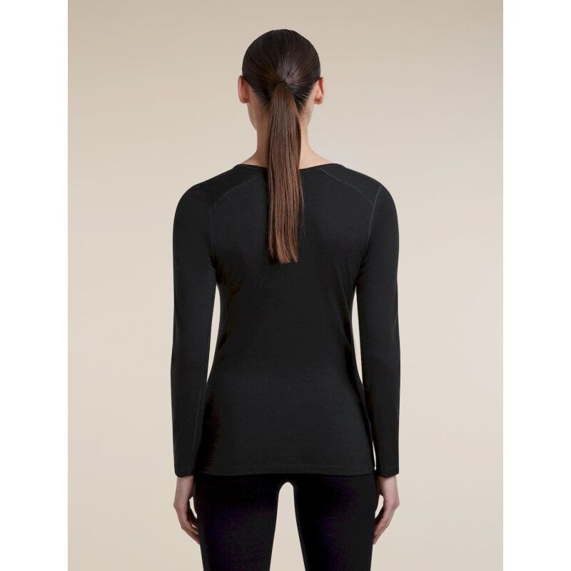 icebreaker Women Merino 200 Oasis LS V Neck - Merino Wool Jersey - Women's | Hardloop