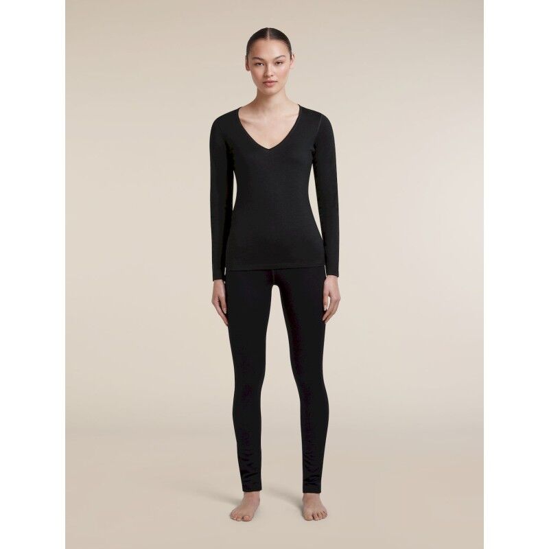 icebreaker Women Merino 200 Oasis LS V Neck - Maillot thermique laine mérinos femme | Hardloop