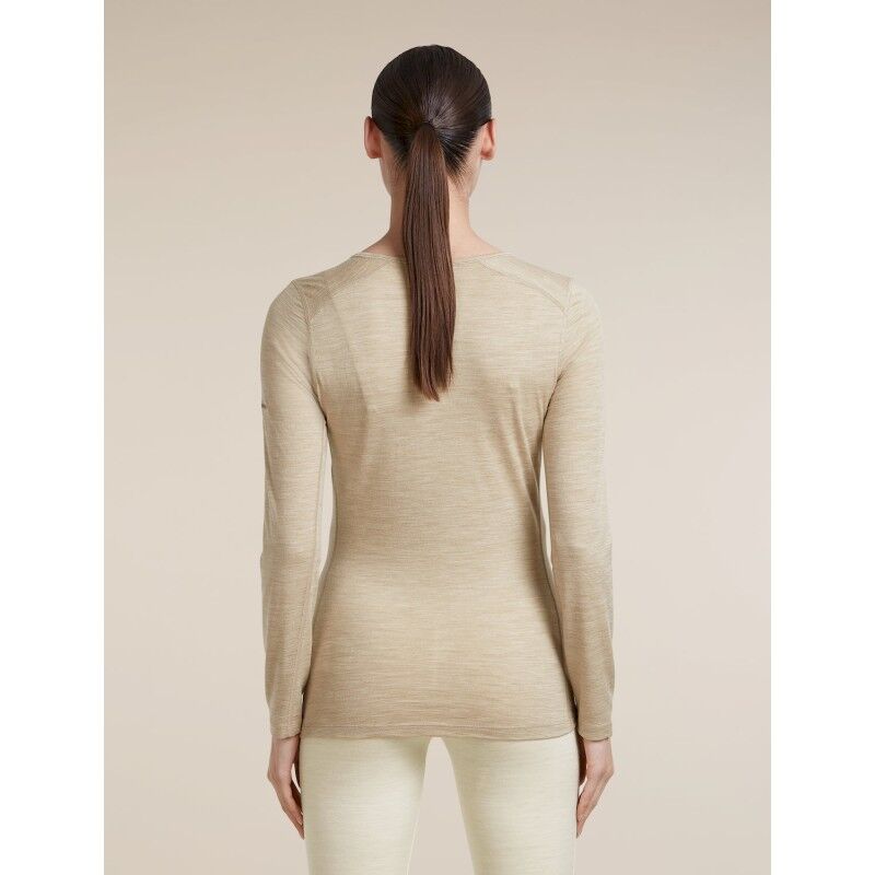 icebreaker Women Merino 200 Oasis LS V Neck - Camisola térmica de lã merino mulher | Hardloop