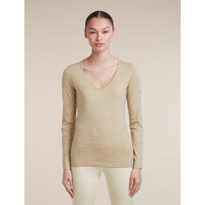Women Merino 200 Oasis LS V Neck - Maillot thermique laine mérinos femme