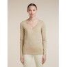 icebreaker Women Merino 200 Oasis LS V Neck - Merino Wool Jersey - Women's | Hardloop